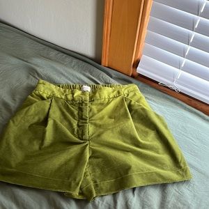 Aritzia🥳Wilfred Women's Fable Linen 3" Shorts in Succulent Green Size 6